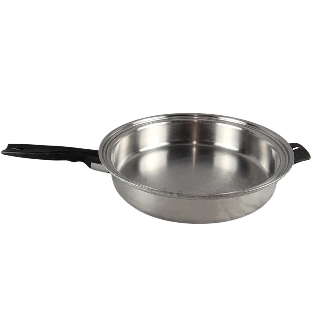 Vita Craft Stainless Steel Skillet Pan 10.5 Inch Silver Vtg Helper Handle Pan